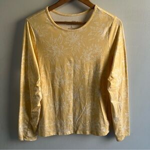 Yellow Floral Long Sleeve Shirt